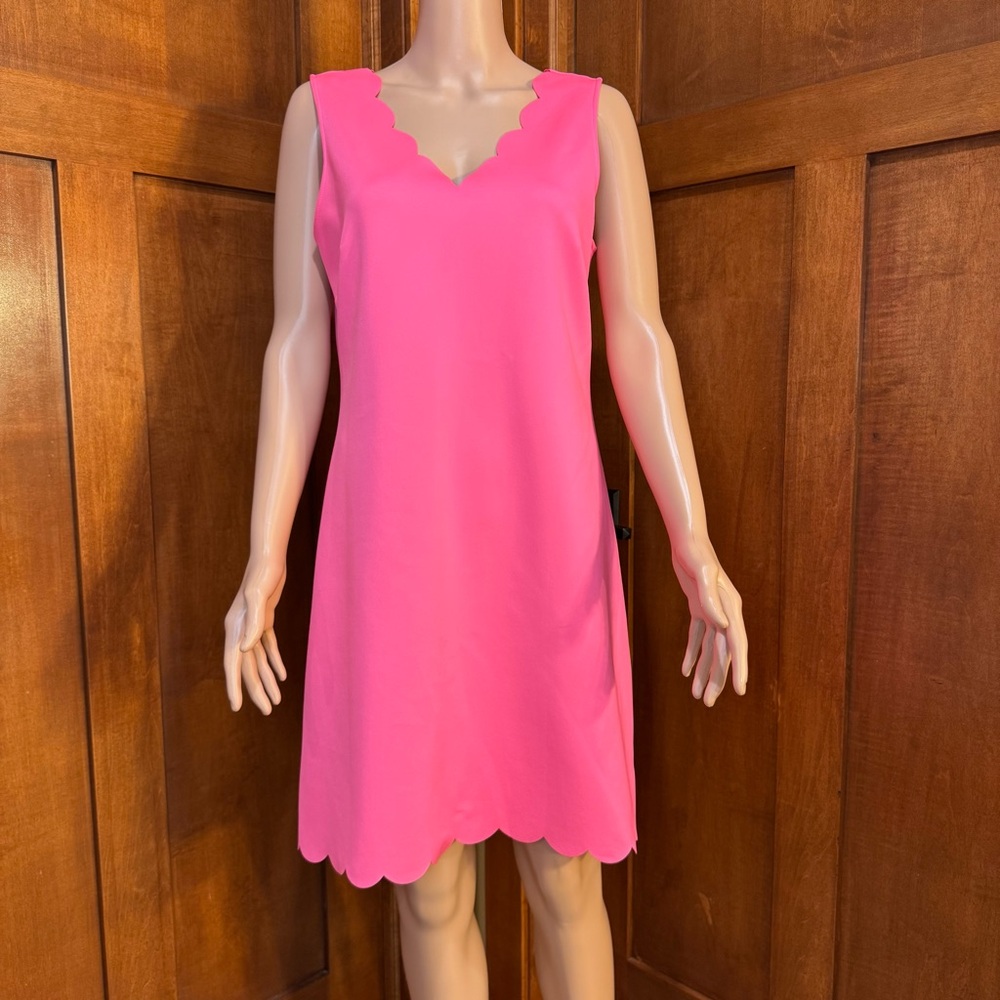 Lilly Pulitzer Hot Pink Scalloped Dress
